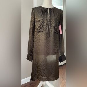 NWT BCBGMaxAzria Elegant Leopard Print Dress
